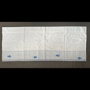 *gently used* Pottery Barn Kids pure cotton valance curtains (1 pair)